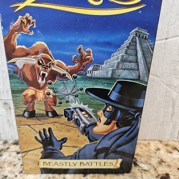 Zorro Beastly Battles Kids WB VHS Color 46 Minutes Cardboard Sleeve - Picture 7 of 10